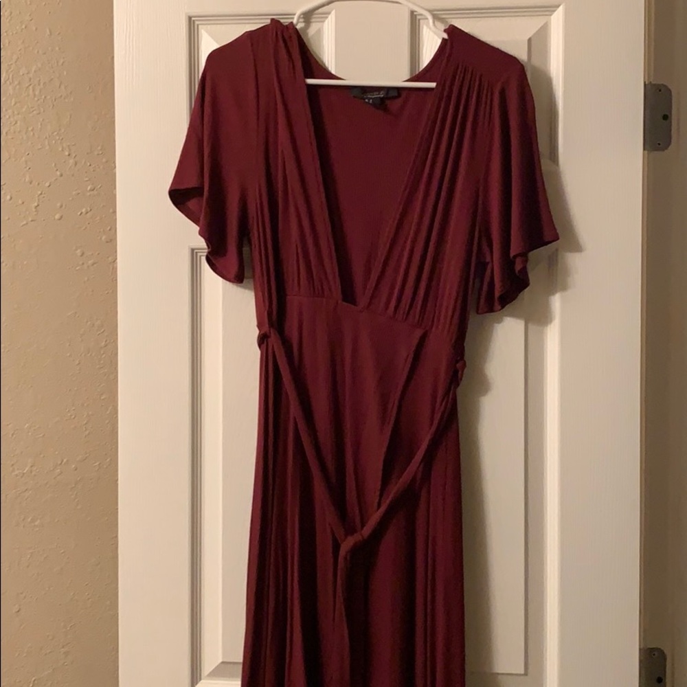 Wrap midi dress
